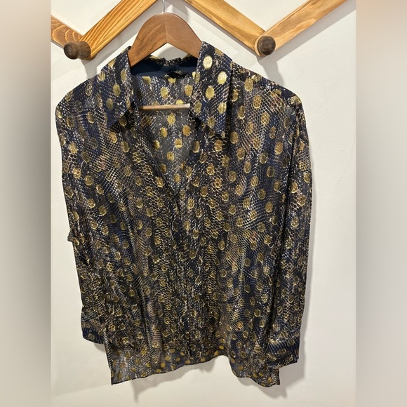 🌟 MASSIMO DUTTI🌟 Mulberry Silk Blend Blouse - Picture 10 of 10